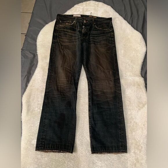 AG Adriano Goldschmied The Protege Slim Straight Dark Jean Size 36x31 Pants - Picture 1 of 8